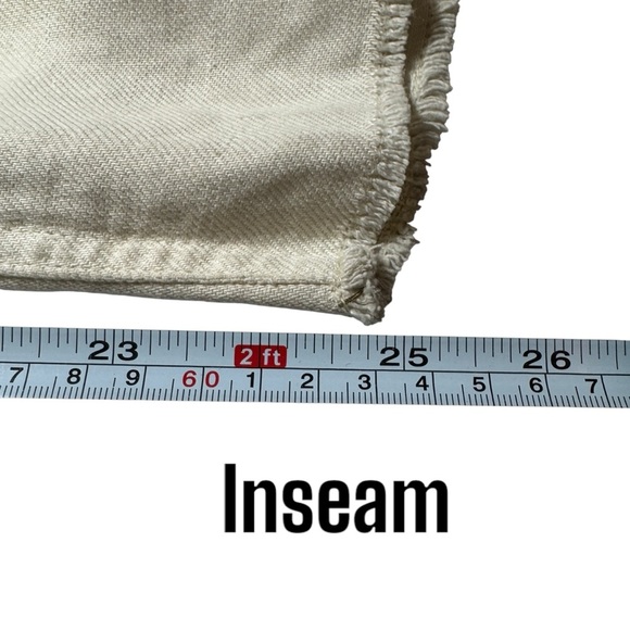 Aerie paper bag waist pants super soft comfy women’s small cream - Picture 11 of 11